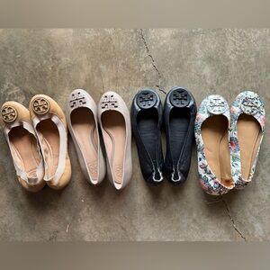 Tory Burch Women's Flats - Tan, Taupe, Black, Floral